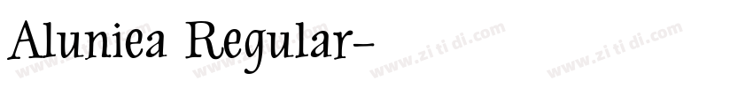 Aluniea Regular字体转换